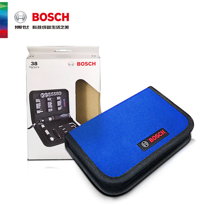Bosch аксессуары 38 шт отвертка гнездо со встроенным шестигранный ключ мини фонарик