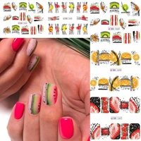 new arrived 3d valentin nail stickers decals watermelonkiwibanana image abstract adhesive stickers nail art decoration z0328