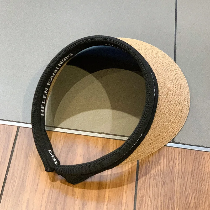 Шляпа женская Соломенная с широкими полями Пляжная Панама застежкой дышащая