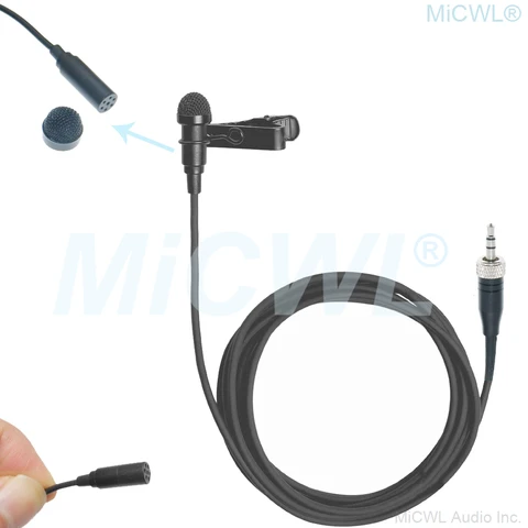 Черный петличный микрофон ME2 для Sennheiser G2 G3 G4 MKE2