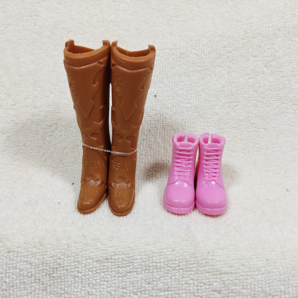 Розовые ботинки на высоких каблуках для кукол оригинальная Внешняя торговля