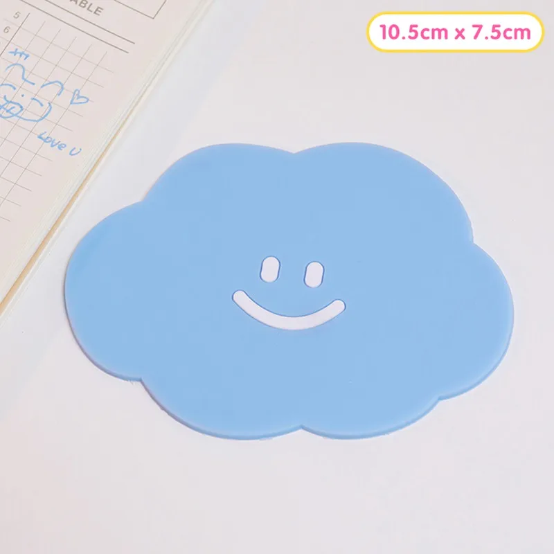 

Cute Cloud Shape Coaster Table Placemat Waterproof Heat Insulation Non-Slip Bowl Pad Milk Coffee Cup Mat Kitchen Table Decor