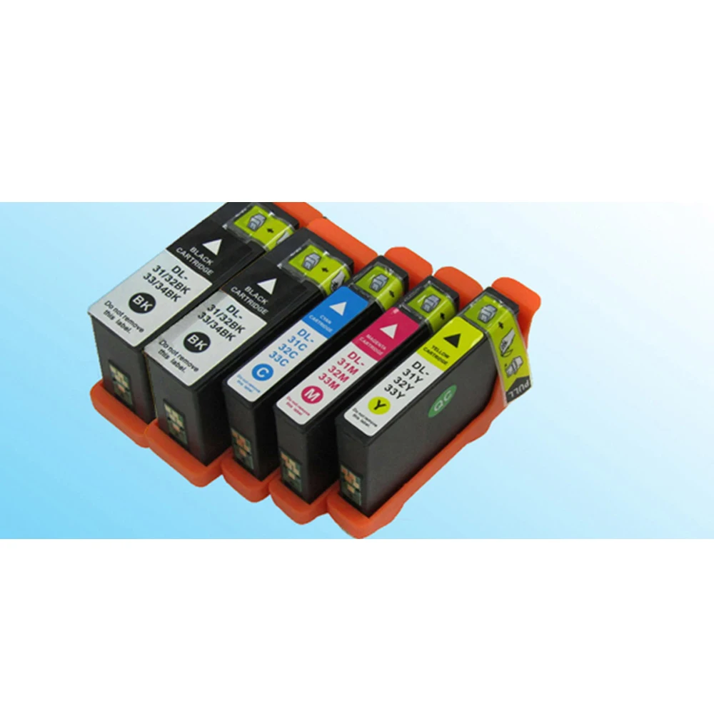 5x чернильные картриджи совместимые с принтером Dell31 32 33 34 V525w V725w | Компьютеры и