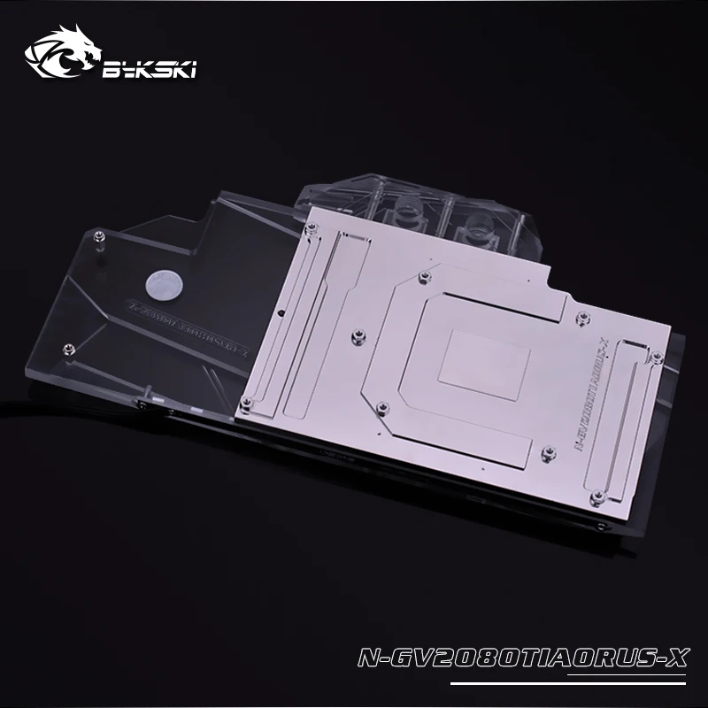 Водяной блок Bykski VGA для видеокарты Gigabyte AORUS GeForce RTX 2080Ti 11G RGB/RBW | Компьютеры и офис