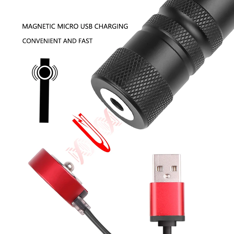 Мини Многофункциональный xhp50 фонарик светодиодный фонарь переносная Рабочая лампа Магнит USB Перезаряжаемый встроенный аккумулятор 1800 мАч