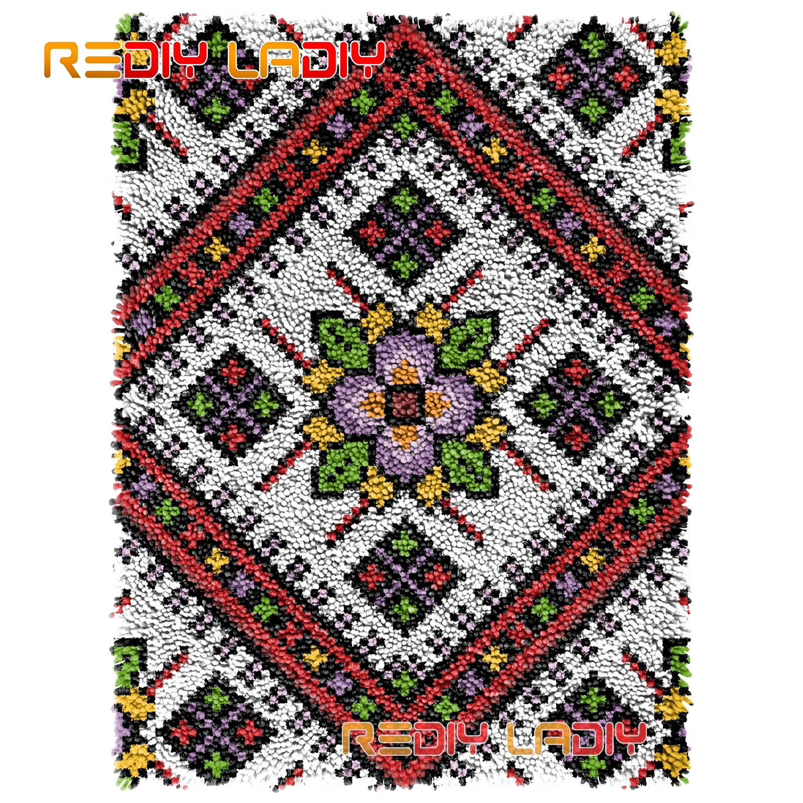 

Ковер с защелкой, с геометрическим узором, вязаный крючком, наборы гобеленов, «сделай сам», ковер, толстая пряжа, рукоделие, вязаный напольны...