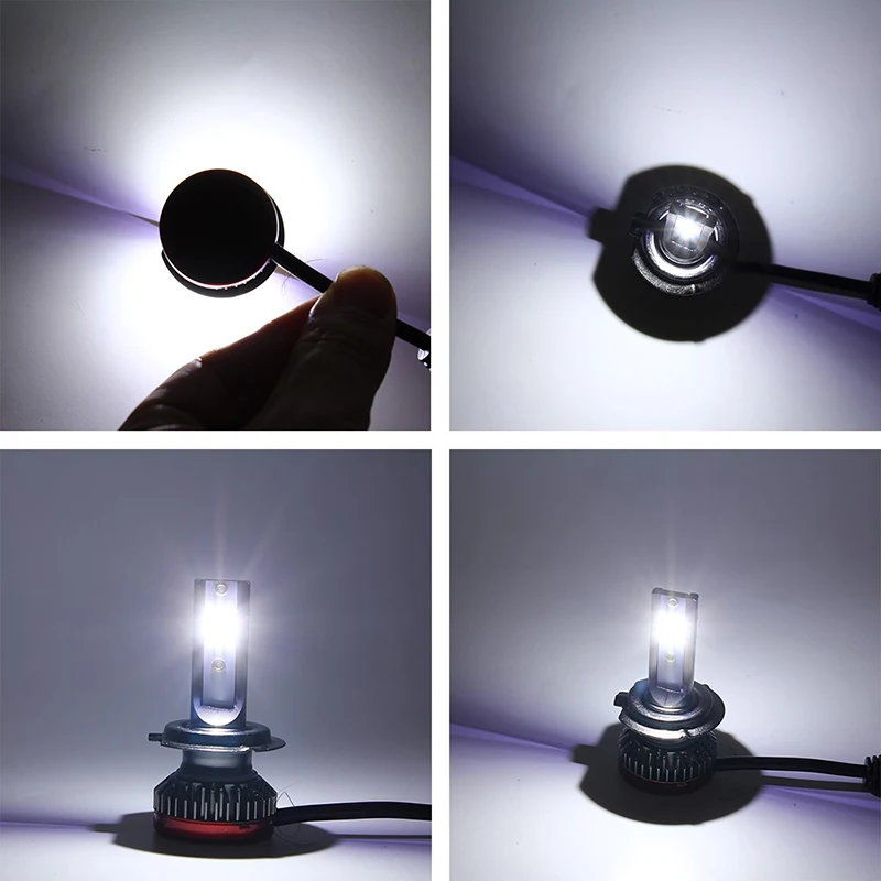 

2PCS H7 LED Headlight CSP Chip LED H4 8000LM Super Mini H1 H8 H11 LED Bulbs Fog Lights H3 HB3 HB4 Auto Lamp 12v LED Car Lights