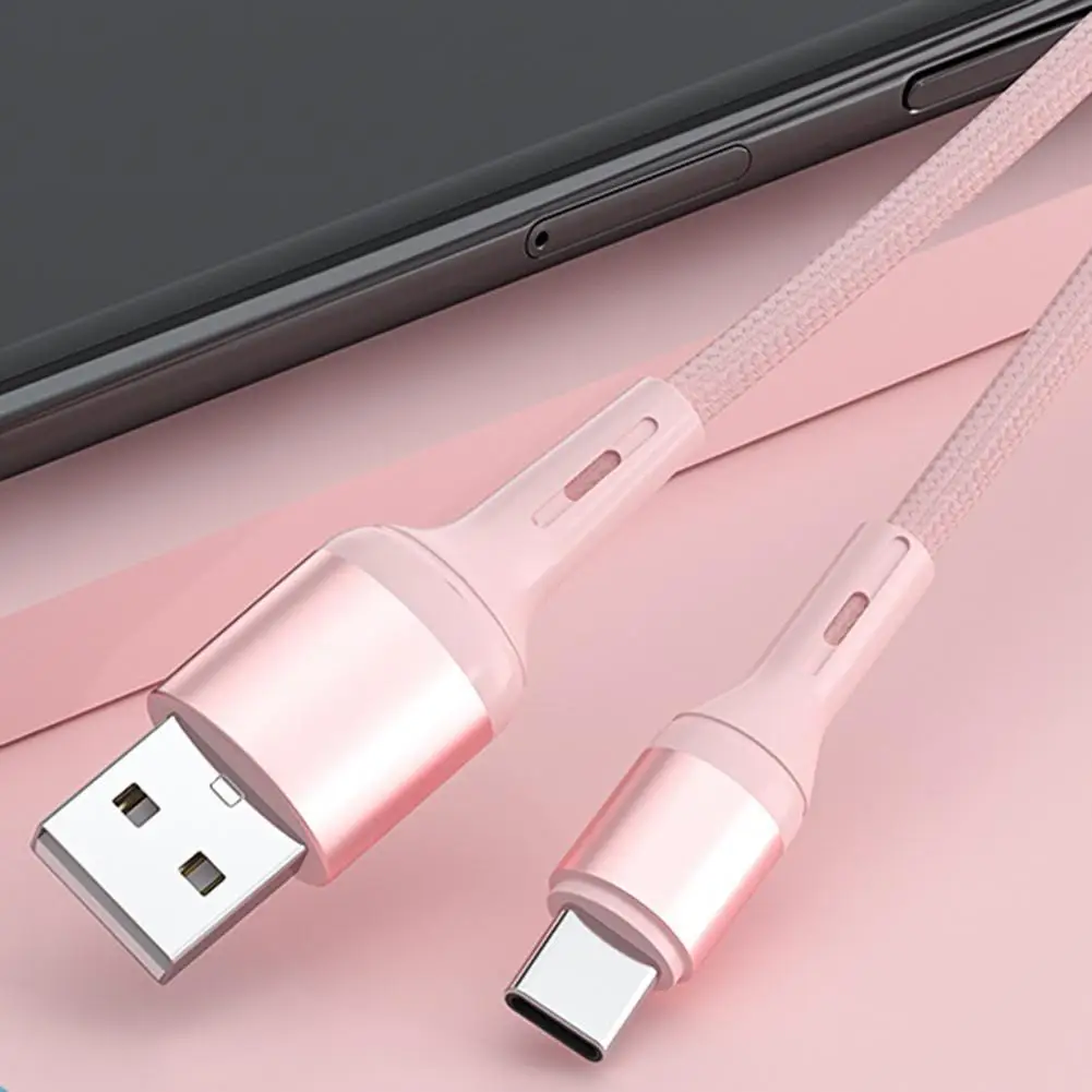 Сверхбыстрый зарядный кабель 3A из жидкого силикона Micro USB Type-C для One Plus провод