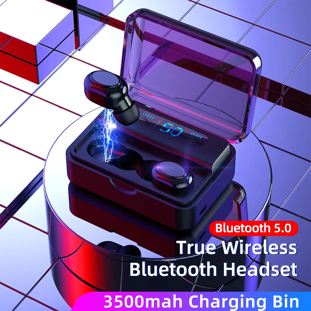 TWS стереонаушники S590 с поддержкой Bluetooth 5 0 3500 мА · ч|Наушники и гарнитуры| |