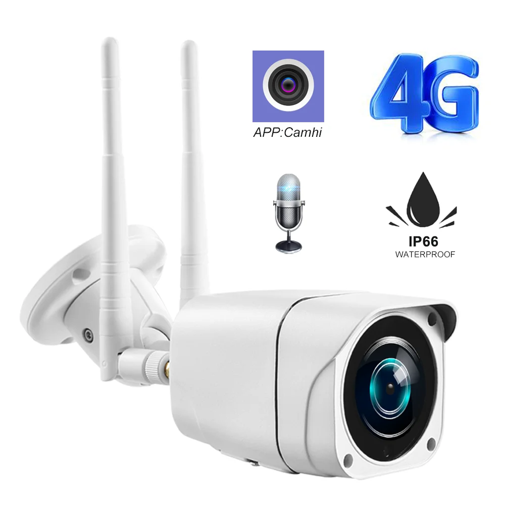 

Wireless Bullet Wifi Camera GSM 3G 4G SIM Card 1080P HD IP Camera Outdoor Security CCTV Motion Detection Surveillance P2P Camhi