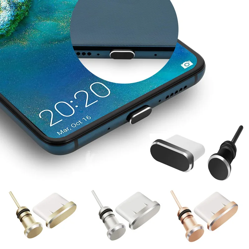 Тип C порт для зарядки телефона 3 5 мм разъем наушников сим карты USB Пылезащитная