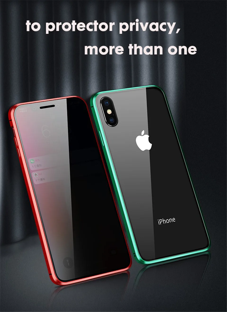 360 магнитный адсорбционный чехол для iPhone XS MAX XR X 7 8 6 6s Plus Передняя Задняя крышка из закаленного стекла полный защитный чехол на для айфон XS MAX X 8 Plus 7 6 6s плюс XR