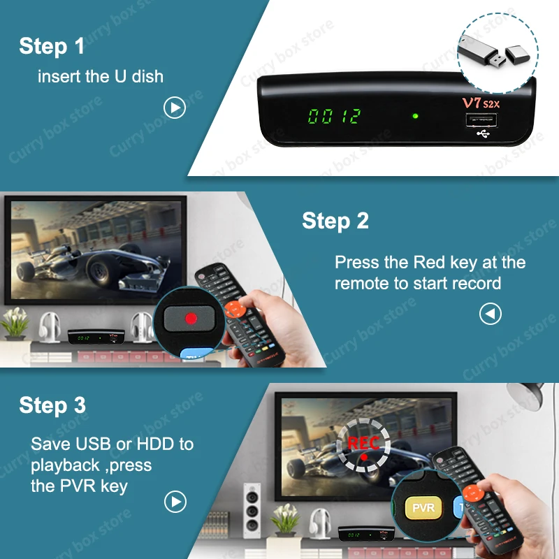 Спутниковый ресивер в Испании GT MEDIA V7S2X декодер 1080P HD с USB WiFi антенной DVB-S / S2 S2X Multi-T2MI