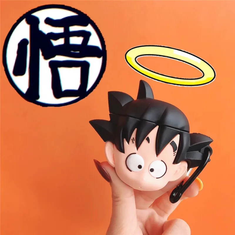 Для AirPods 2 Чехол 3D Dragon Ball Goku мультфильм мягкий силиконовый чехол для наушников s