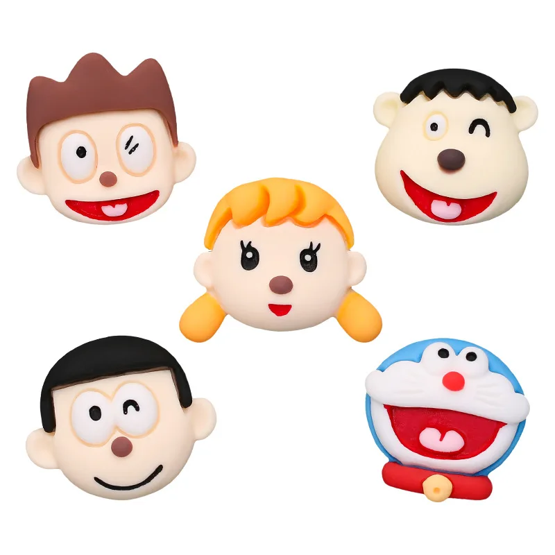 10 шт./лот кавайные Мультяшные плоские смолы персонажей с плоской задней стороной