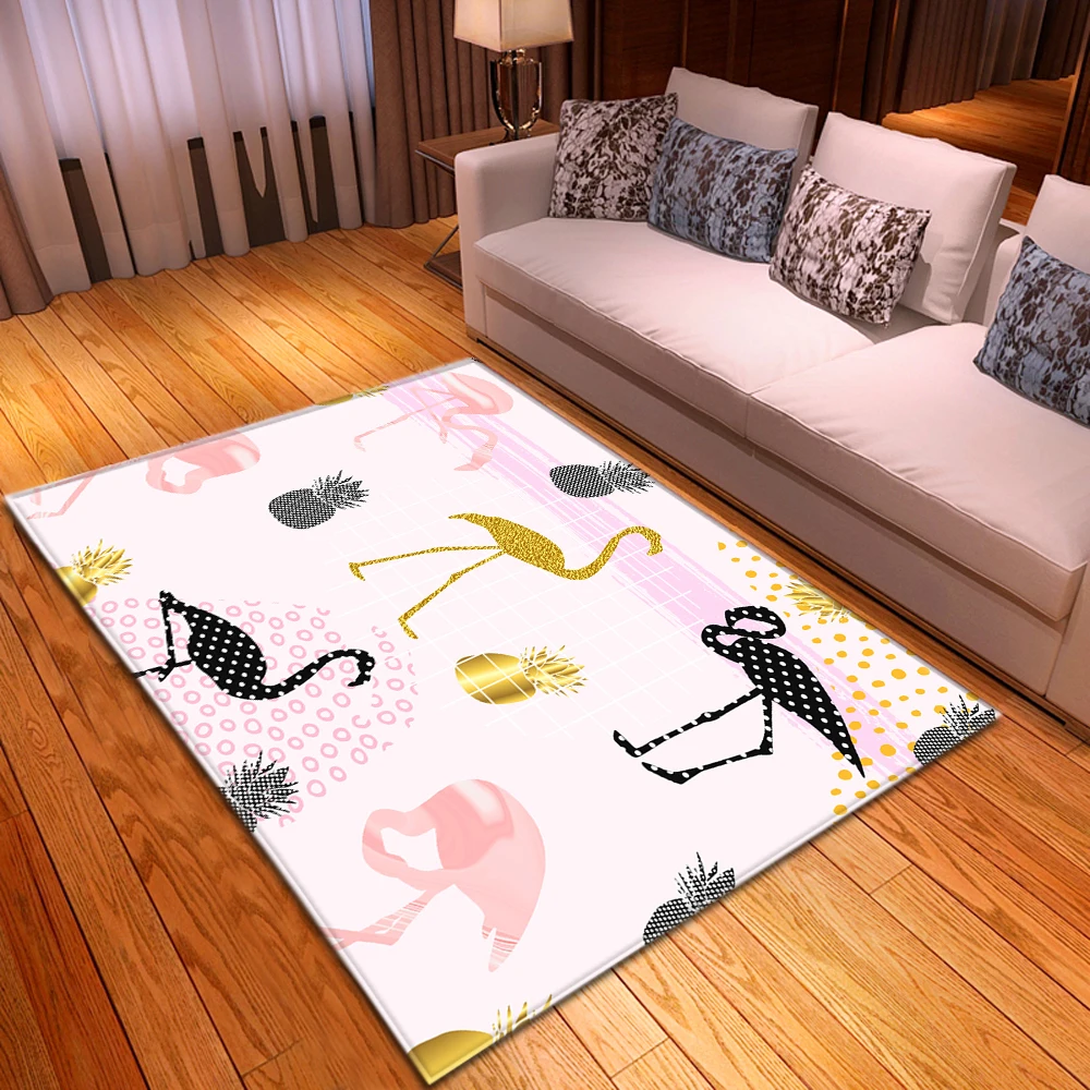 Романтический розовый фланелевый коврик для детской комнаты нескользящий