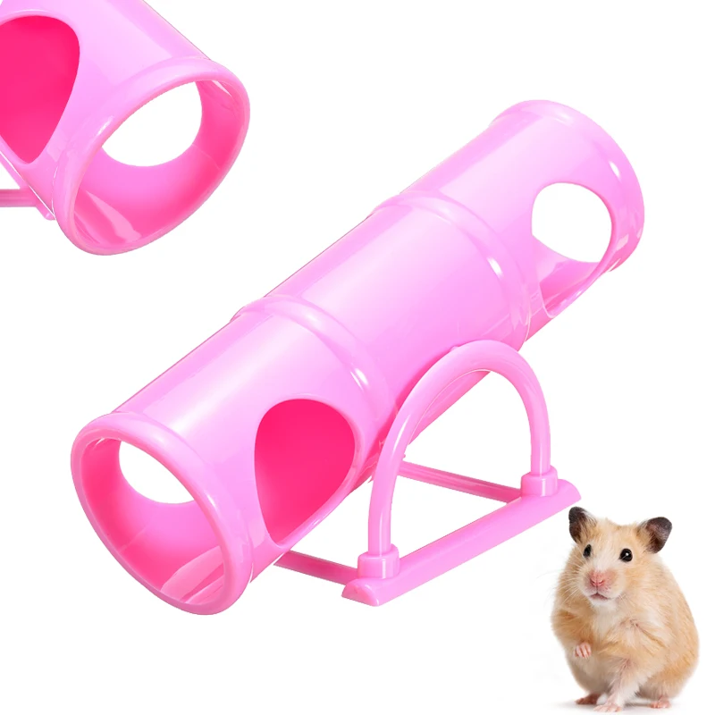 

1pc Hamster Seesaw Tunnel Sports Plastic Cage House Tunnel Tube Pet Supplies Exercise Entertainment Toy 16.7X7.1X8cm