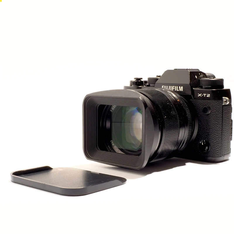 Дизайн для Fujifillm Fujinon XF23mmF1.4 XF56mmF1.2 алюминиевая металлическая квадратная бленда для объектива, замена для фотооборудования