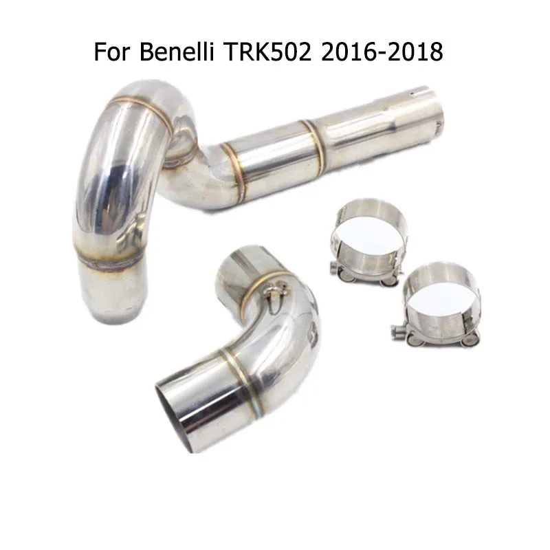 Выхлопная труба средней длины TRK502 TRK 502 без глушителя для мотоцикла Benelli 2016 2017