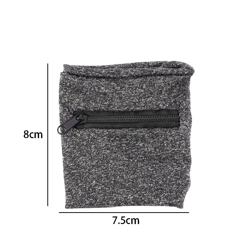 

Unisex Running Hand Guards Storage Bag Protector Zipper Sweat Band Wrist Support Wristband Sweatband Wrist Wallet