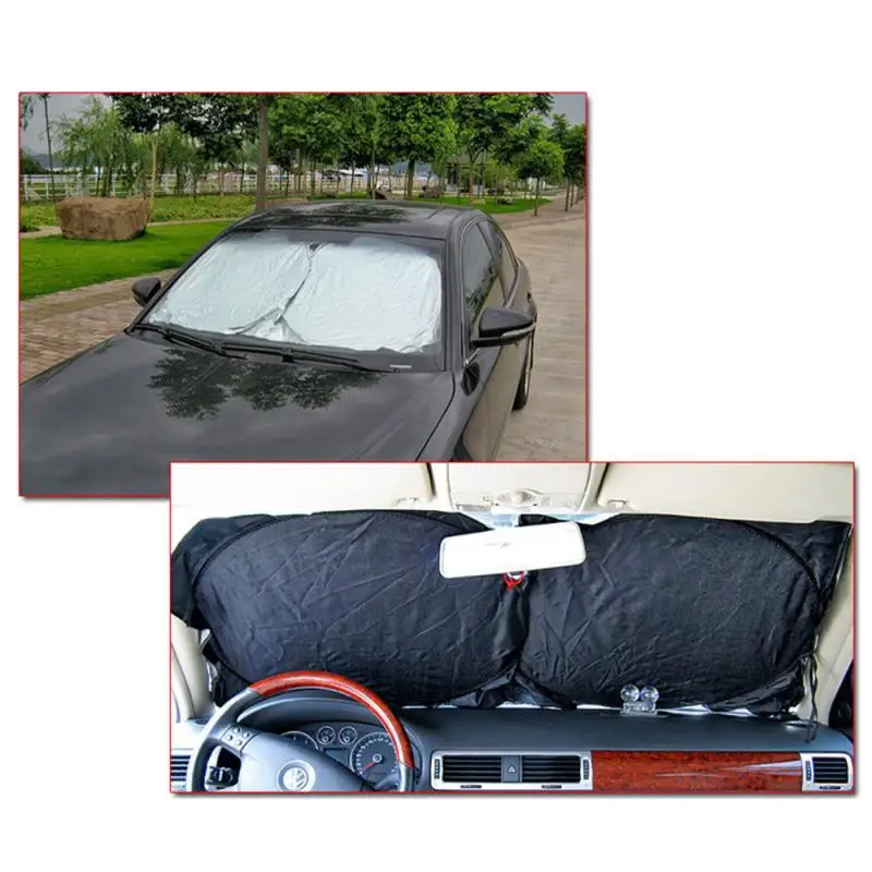 

Car Auto Windshield Cover Front Rear Window Sun Snow Shade Foldable Jumbo Visor Protector Car Exterior Accessories