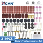 Аксессуары для вращающегося инструмента XCAN, дремель биты шт., набор абразивных инструментов для гравировки по дереву и металлу, 219 шт.