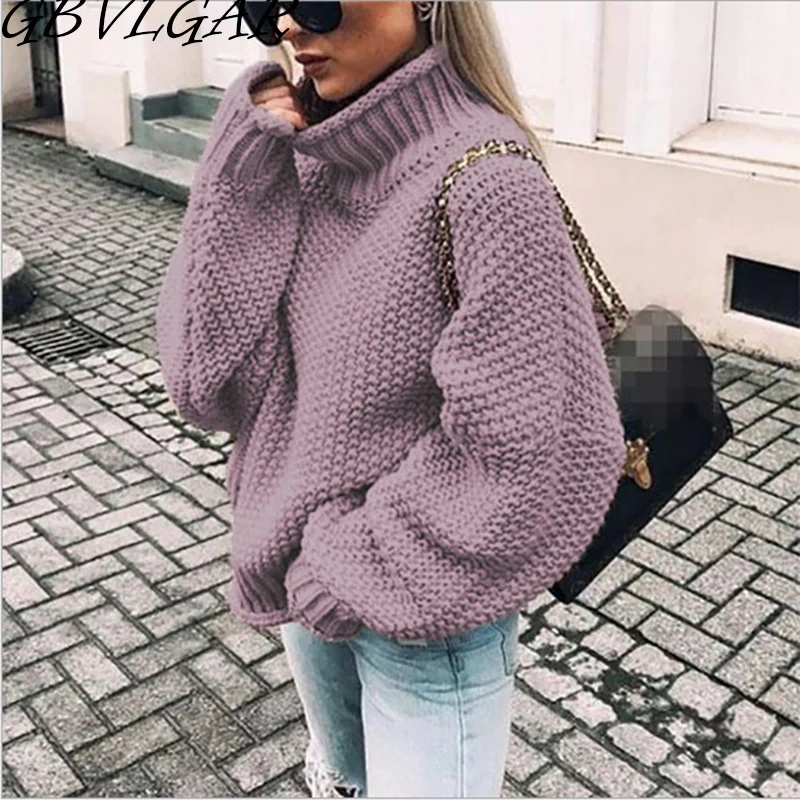 Женские пуловеры с длинным рукавом повседневные оранжевые свитера теплый