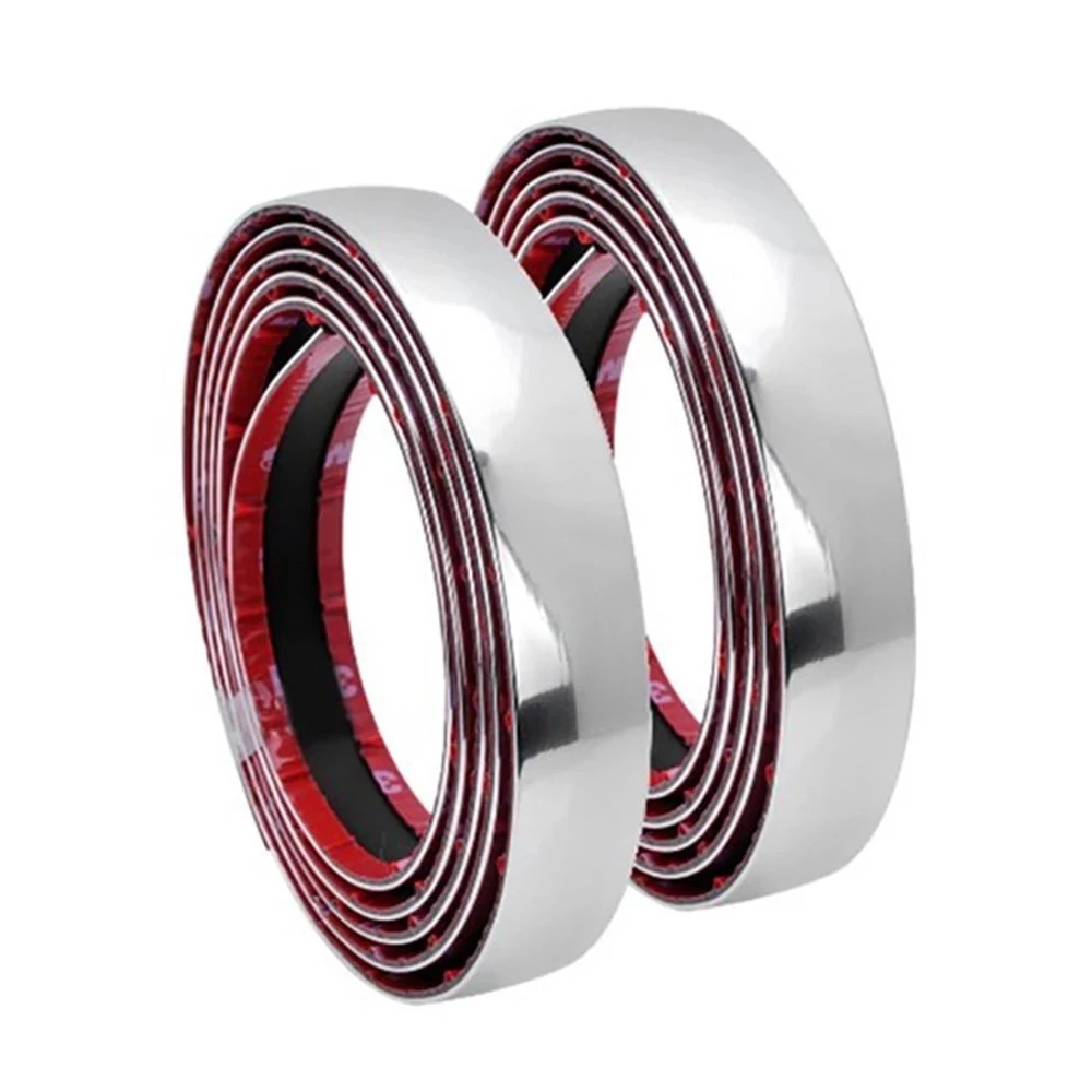 Защитная накладка для автомобиля 3 м бампер хромированная декоративная 4 мм 8 10 12 15