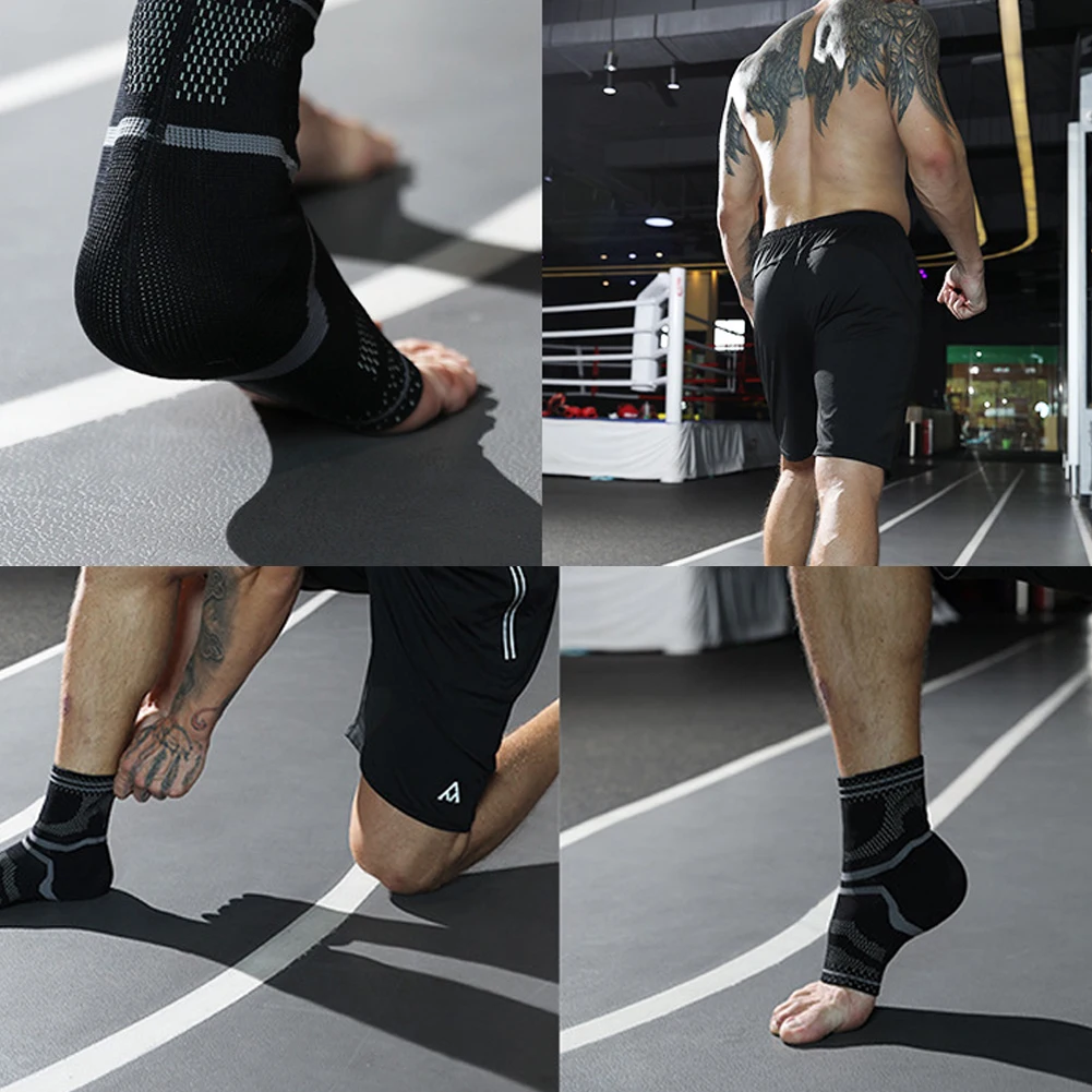 

Running Reduce Swelling Sports Gym Fitness Basketball Pain Relief Anti Slip Breathable Sprain Protection Football Ankle Support