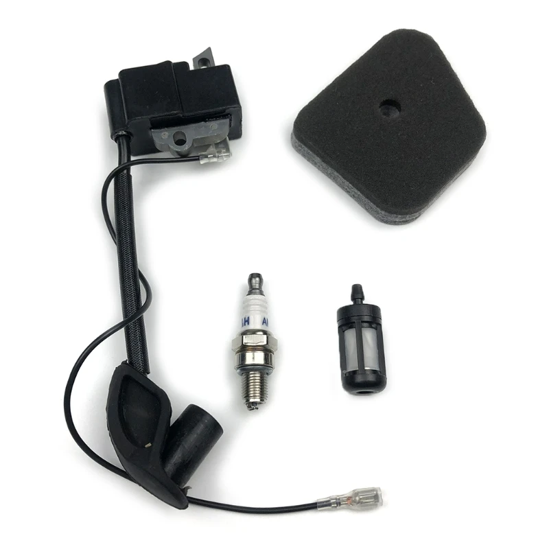 

Ignition Coil Module Fuel Air Filter Spark Plug for S90R FS100R FS110R FS130R KM110R FC90 Replacement