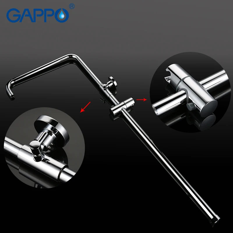 gappo square shower faucet mixer tap bathroom thermostat faucet waterfall wall mount bathroom thermostatic shower set gld1197 free global shipping
