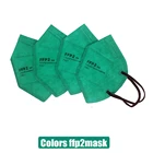 Темно-зеленая ffp2 CE маска fpp2 одобренная kn95 маски Kn95 сертифицированные капюшоны для рта Темно-Синяя Маска для мужчин женщин мужчин 5 слоев