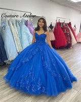 royal blue corset ball gown quinceanera dresses formal prom graduation gowns lace up princess sweet 16 dress vestidos de 15 a%c3%b1os
