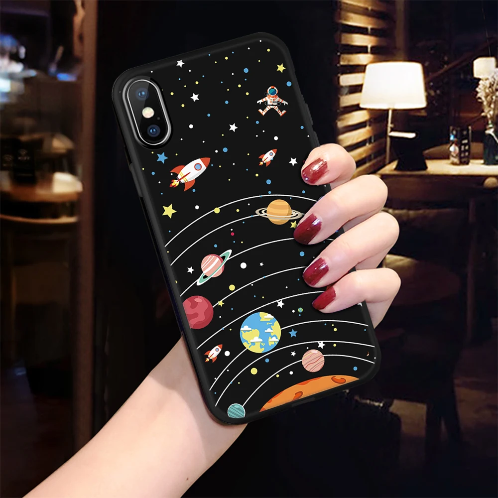 Силиконовый мягкий чехол для телефона iPhone 7 8 Plus 5 SE 5S 6 6S X XS Max XR мультяшный