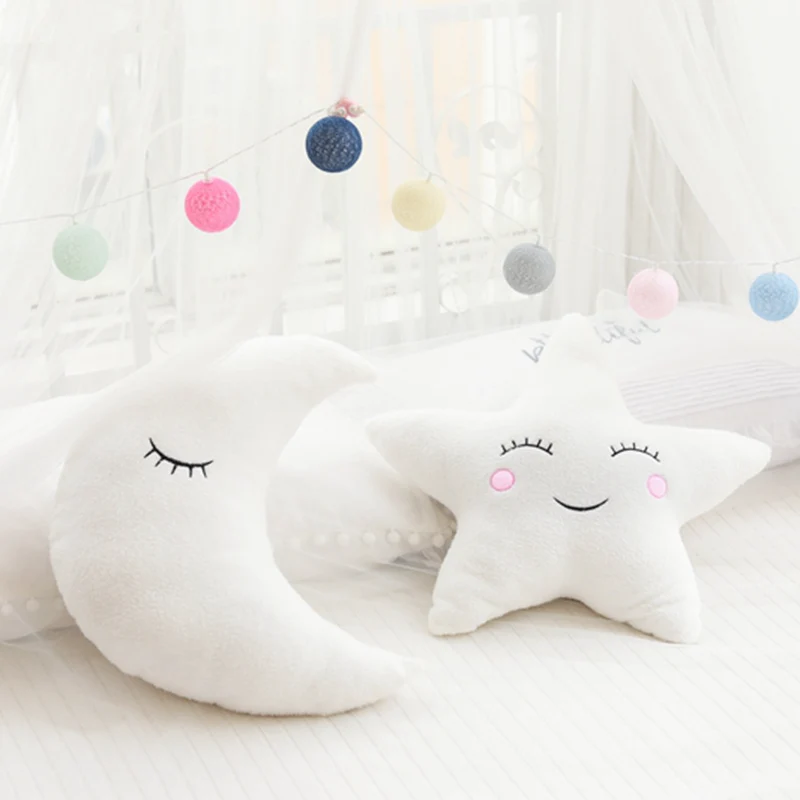 Облако Луна Звезда капля плюшевая подушка мягкая Kawaii облако Мягкие плюшевые