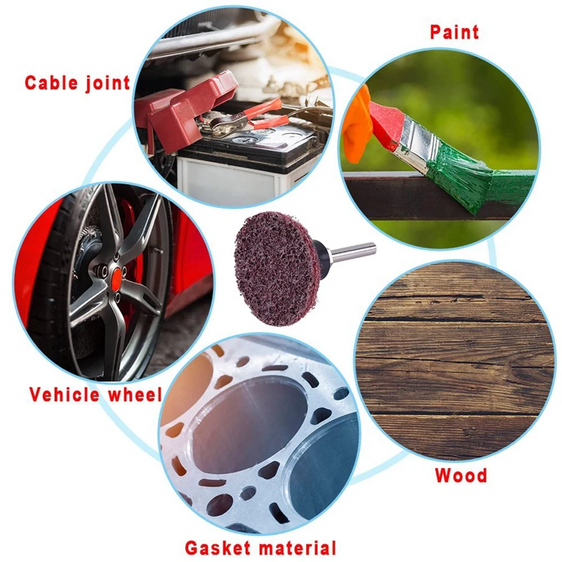 

Big deal 103Pcs 2-Inch Sandpaper Sheets, Quick-Change Discs 1/4-Inch Tray Holder, Used for Grinding and Polishing on the Grinder