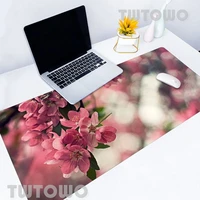 purple pink white flower wood pattern lovely mouse pad computer new desktop mouse pad natural rubber mouse pad laptop mice pad
