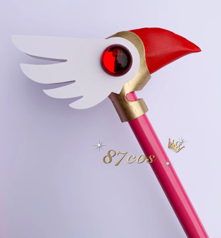 Палочка для косплея KINOMOTO SAKURA Free Clow Card Captor Sakura Stars Birds Stick COS Реквизит голова аниме