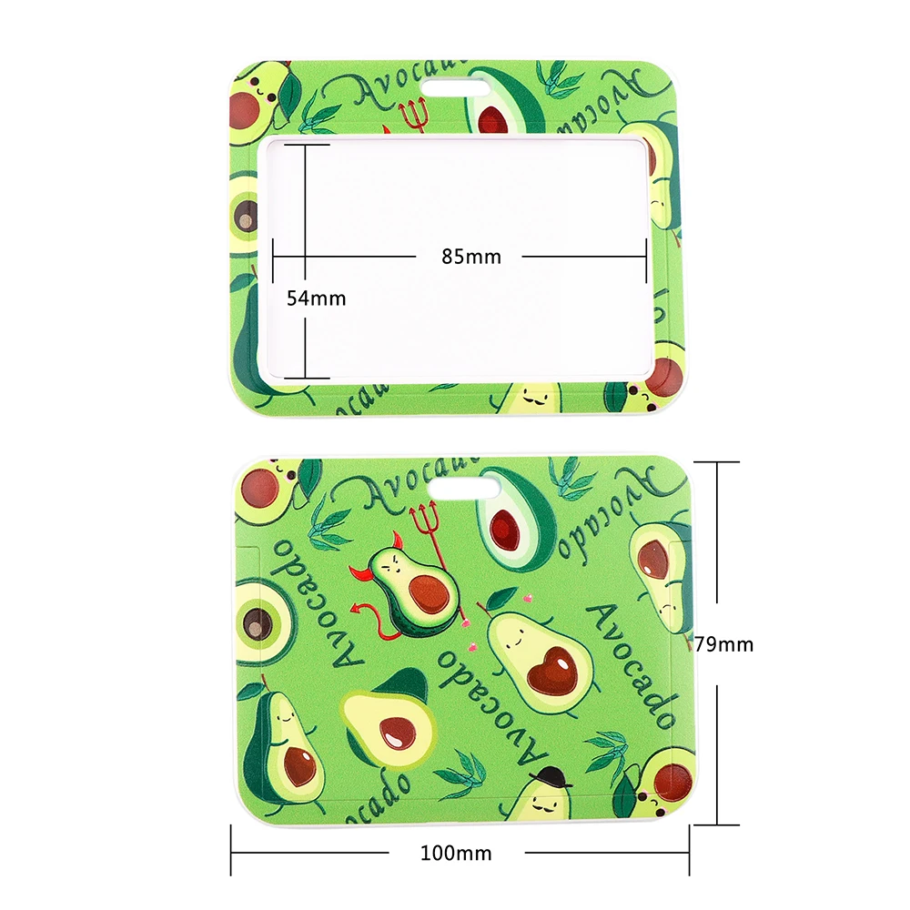 

K2677 Avocado Women Neck Strap Lanyard ID Badge Holder Keychain ID Card Passport Gym Mobile Badge Holder Key Holder Key Rings