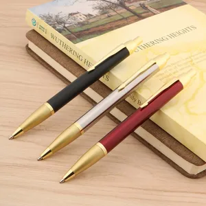 1 шт. Металлическая Офисная красная шариковая ручка с золотой стрелкой