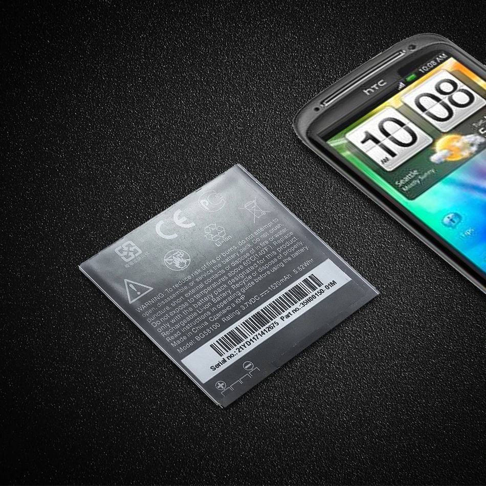 BG58100 Lithium Polymer Battery For HTC G14 G17 G18 G21 G22 Radar 4G S610d Sensation XE Z710e Z710T Z715E 1520mAh | Мобильные