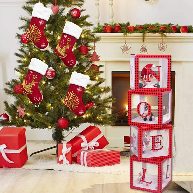 

Christmas Decor Gold Sequin Embroidery Hanging Socks Ornaments