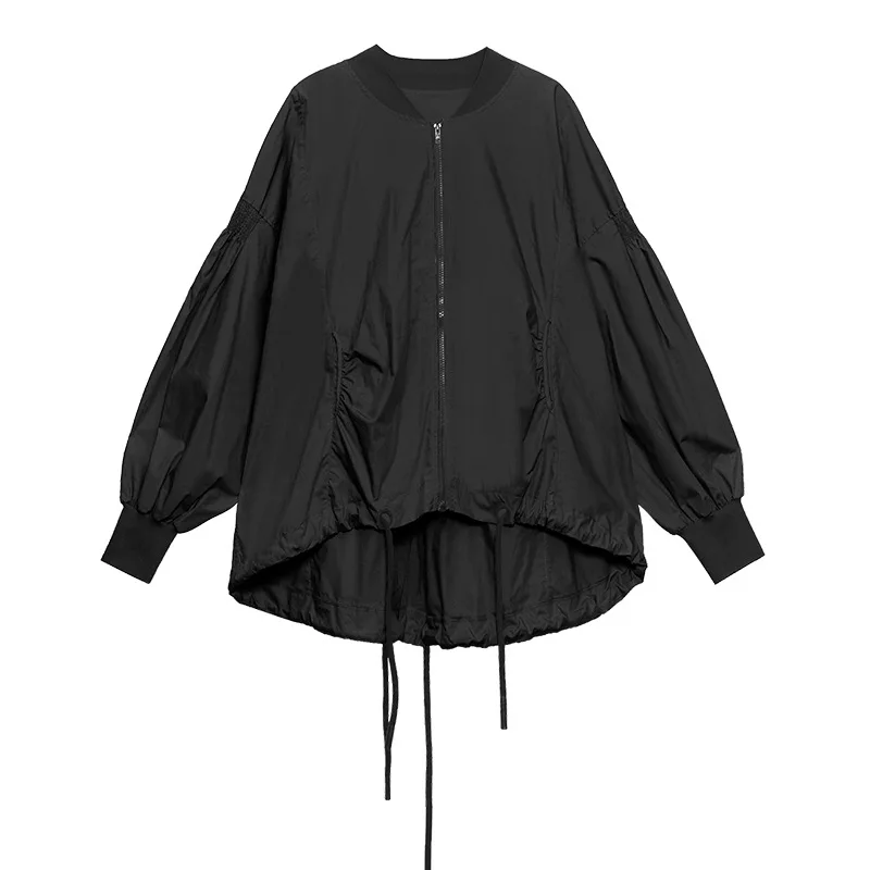 

Coat Women Women's Coat Draw String Loose Women's Trench Coat Jackets Women's Autumn Coat Raincoats Women's Windbreaker 2021