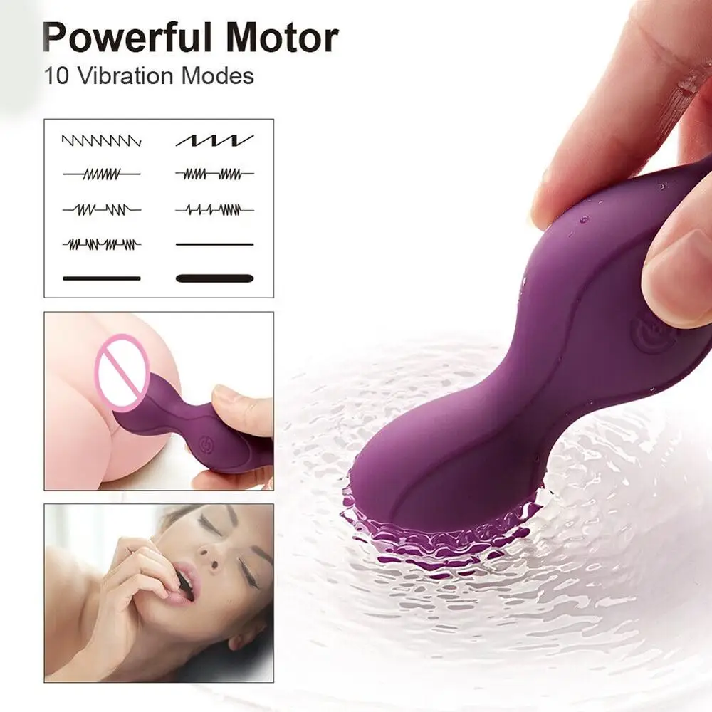 Беспроводной вибратор точки G аккумуляторная Вагина Кегель Бен Ва шарики