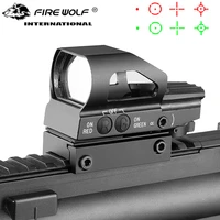 fire wolf hunting tactical optical sight reflex red dot rifle scope holographic airsoft pistol spotting scope for rifle hunting