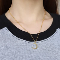cute moon pendant necklaces for women bohemia chain choker necklace simple jewelry bijoux punk metal collares