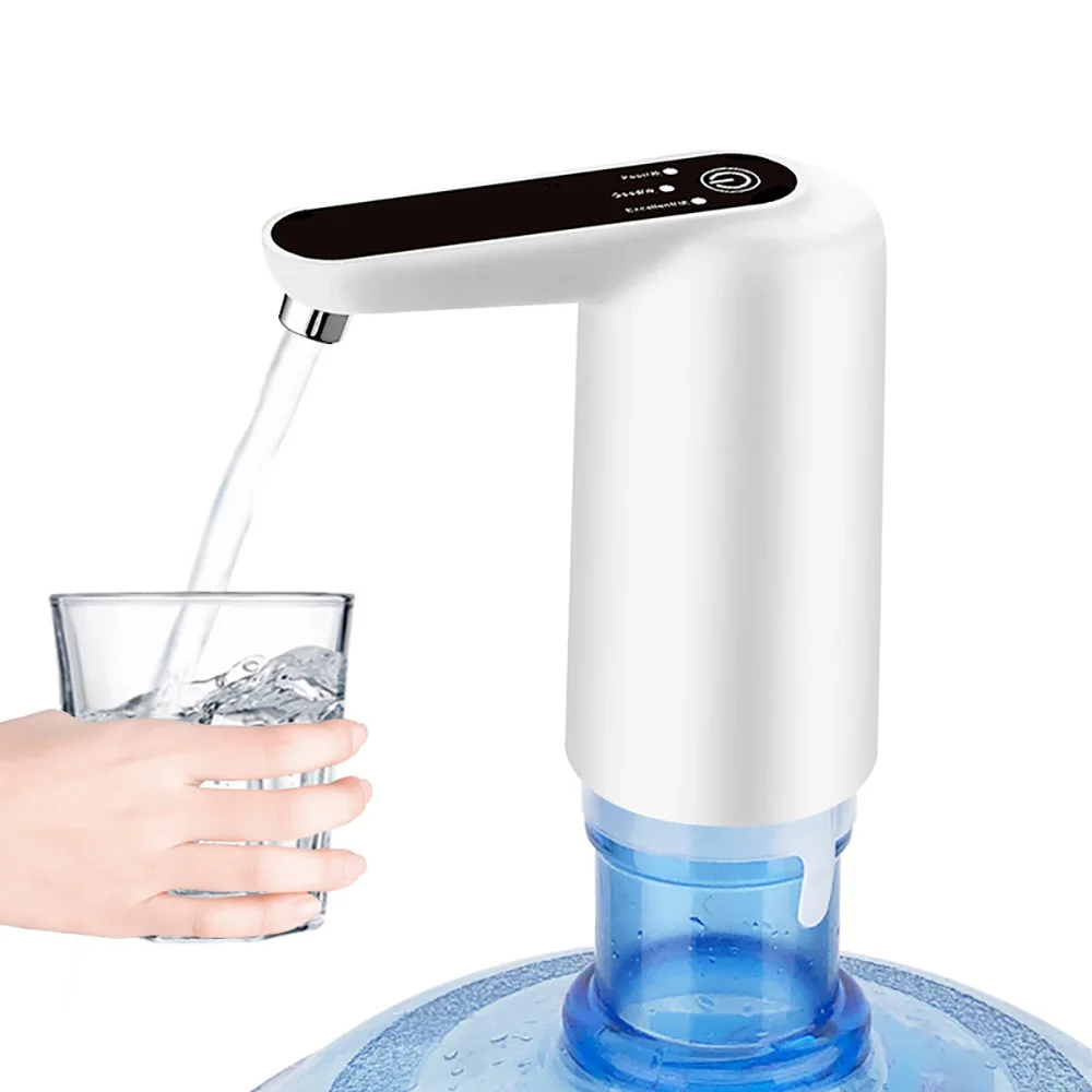 

TDS Test One Key Switch Portable Electric Water Pump Water Dispenser Automatic With LED Lamp USB Charge