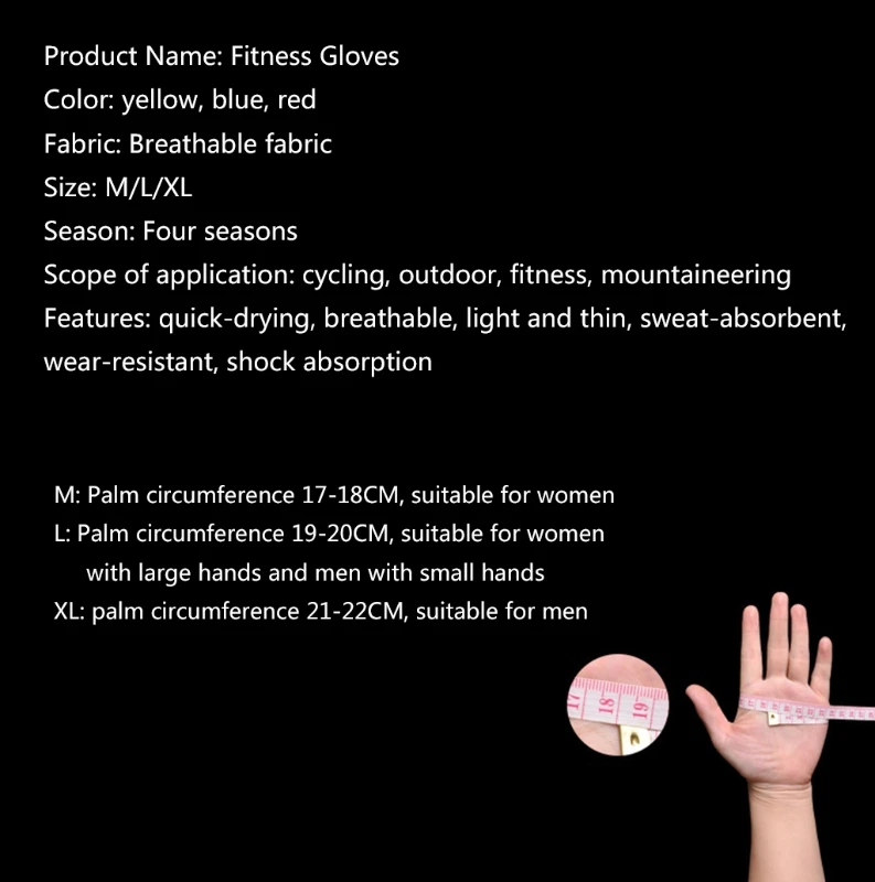 

Silicone MTB Road Riding Gloves Anti-slip Anti-sweat Half Finger Camping Hiking Gloves Gym Fitness Gloves Sports Gloves /-Jones
