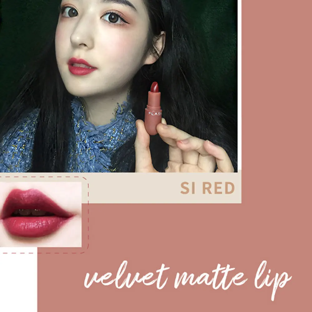 5PCS/Set Mini Capsule Matte Lipstick Set Velvet Waterproof Creamy Lip Tint Cosmetic Makeup Lasting Makeup