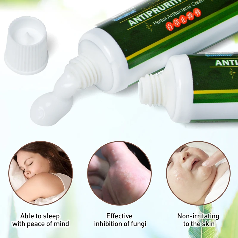 

1pc Psoriasis Cream Skin Care Dermatitis Eczema Treatment Anti-itch Chinese Herbal Medical Plaster Antibacterial Ointment AQC13